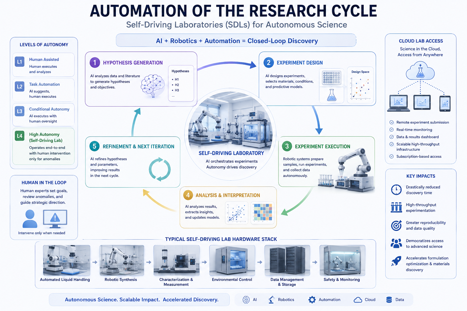 Self-driving laboratory automation