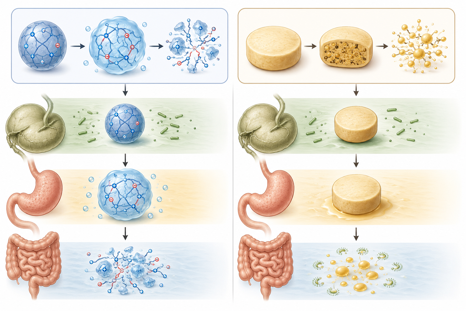pH-Responsive versus Lipid-Based Microencapsulation